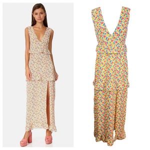 Nightwalker Elsa Cottagecore Floral Maxi Dress.